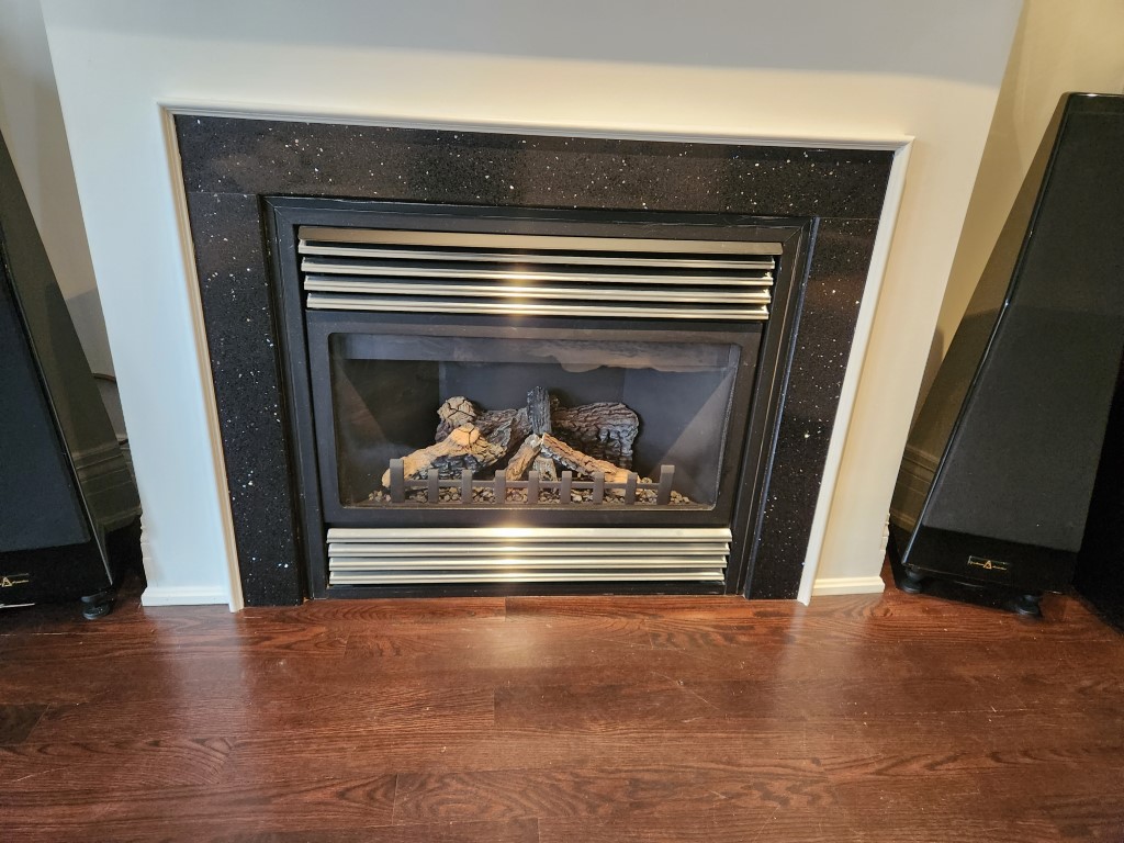 gas fireplace finished product